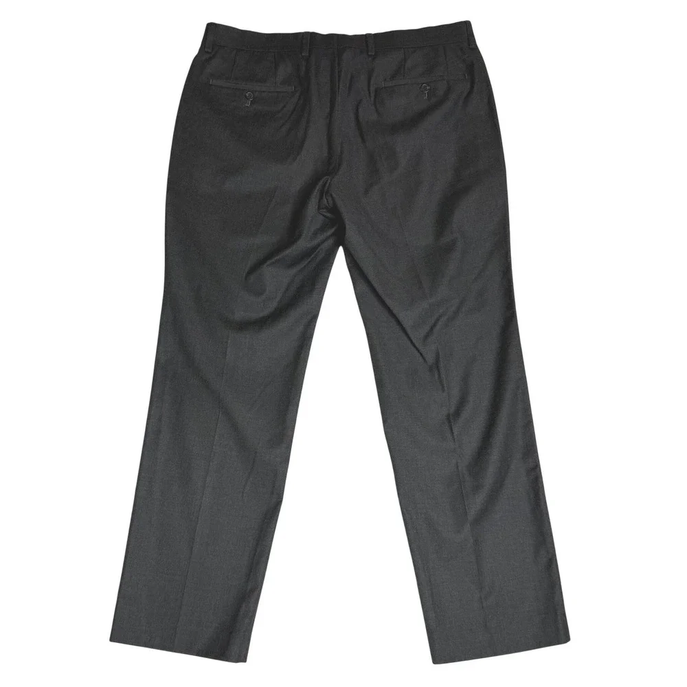 Lauren Ralph‎ Lauren Dress Pants Flat Front Charcoal Grey Mens 34W / 29L
